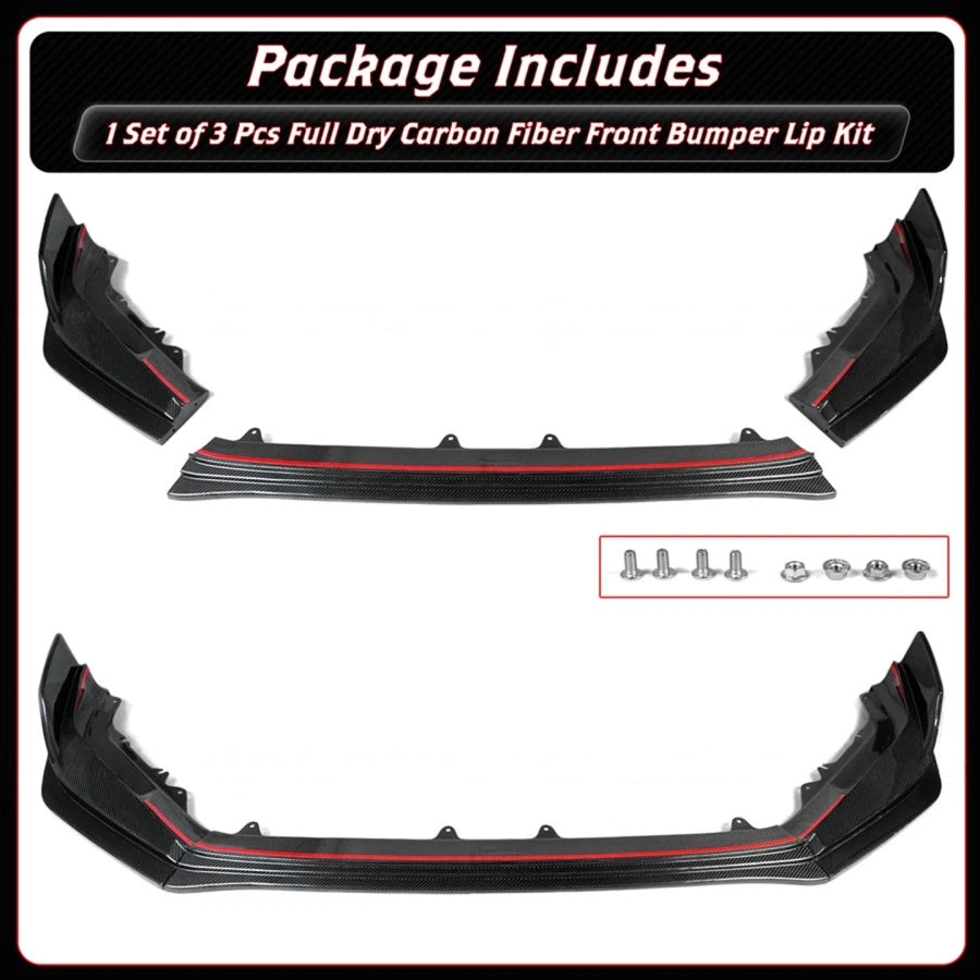 Aerolution M&M Style Carbon Fiber Front Lip [CIVIC FL5]