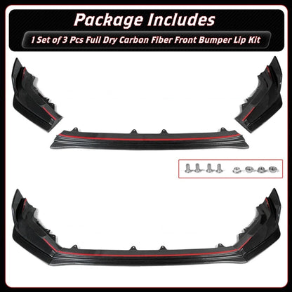 Aerolution M&M Style Carbon Fiber Front Lip [CIVIC FL5]