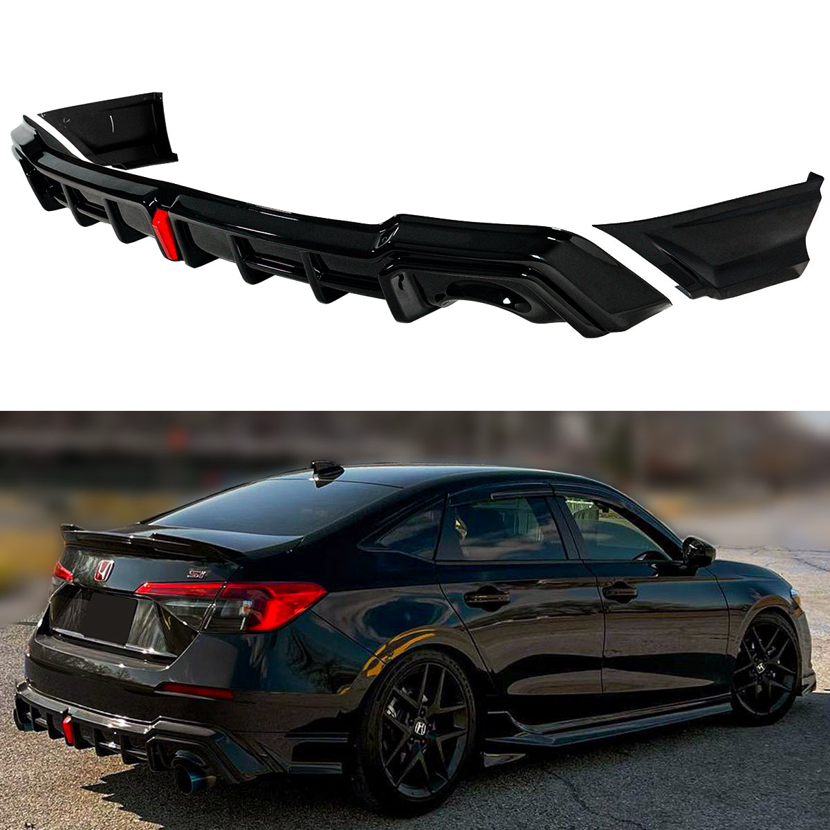 Yofer V2 LED Rear Diffuser For 2022-23 Honda Civic – Aerolution Motorsports